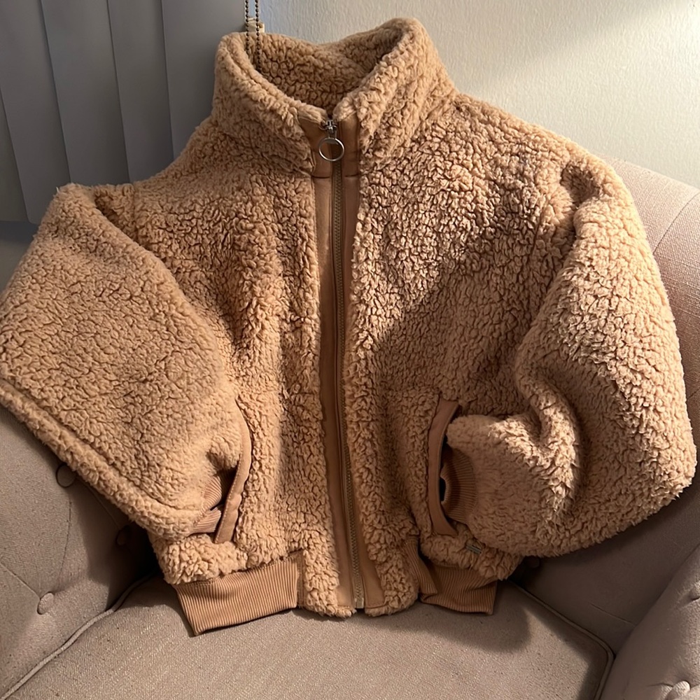 Hollister Sherpa jacket for girls, size XS